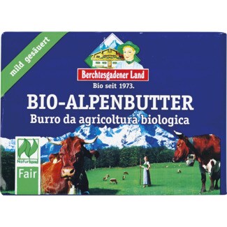 Berchtesgadener Land Bio Manteiga com Sal Biológica embalagem 250 g