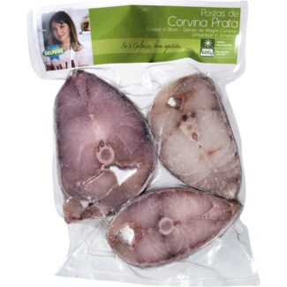 Gelpeixe Postas de Corvina Prata embalagem 600 g