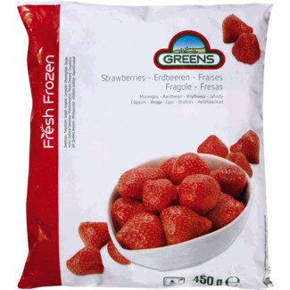 Greens Morangos embalagem 450 g