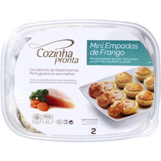 Cozinha Pronta Mini Empadas de Frango embalagem 560 g