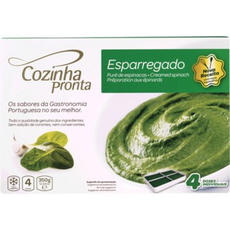 Cozinha Pronta Esparregado embalagem 350 g
