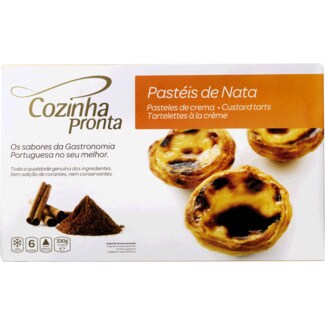 Cozinha Pronta Pastéis de Nata Pack 6 embalagem 330 g