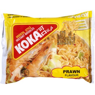 Koka Massa Instantânea com Camarão embalagem 85 g