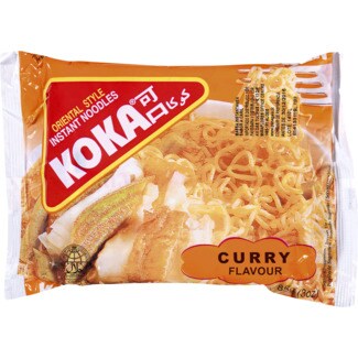 Koka Massa Instantânea com Caril embalagem 85 g