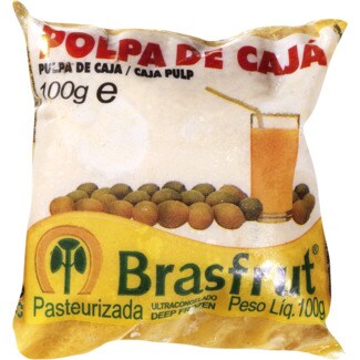 Brasfrut Polpa de Cajá Integral Congelada embalagem 100 g