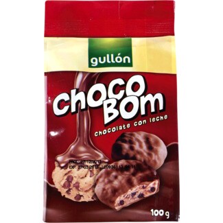 Gullon Choco Bom Bolachas de Chocolate de Leite embalagem 100 g