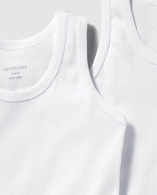 Pack camisetas de niño básicas en blanco