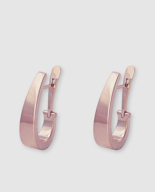 Pendientes de oro rosa