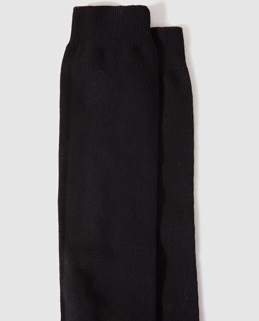 Calcetines lisos de niño Cotton Juice en negro