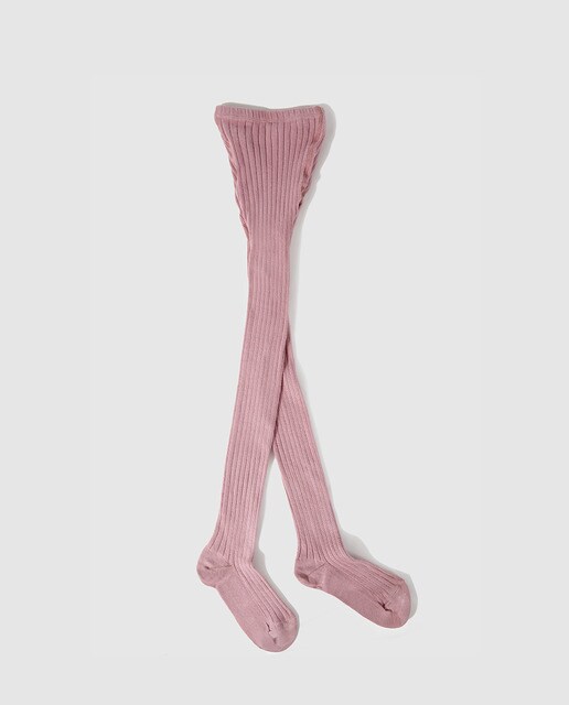Leotardos de niña Cotton Juice en rosa