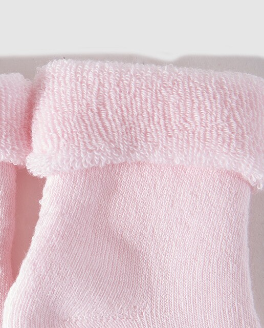 Calcetines de bebé niña Cotton Juice en rosa