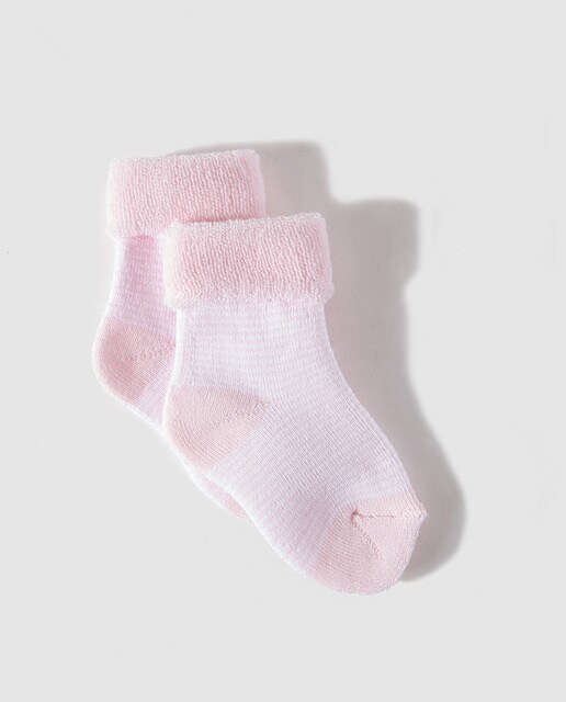 Calcetines de bebé niña Cotton Juice en rosa