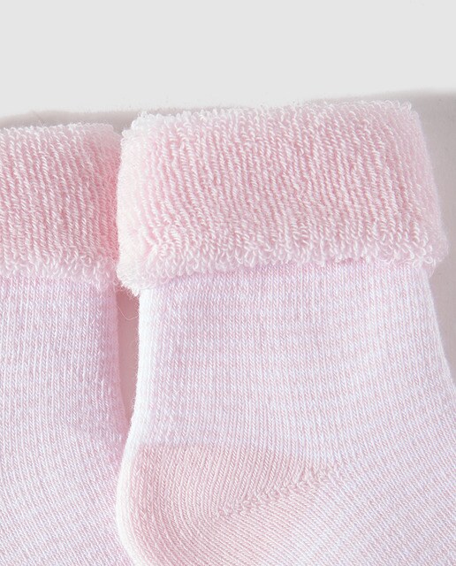 Calcetines de bebé niña Cotton Juice en rosa
