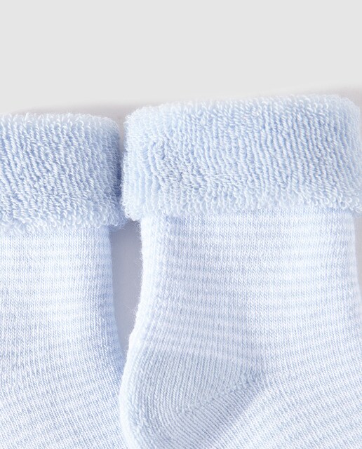 Calcetines de bebé niño Cotton Juice en azul