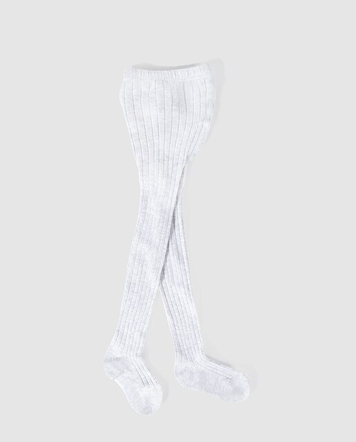 Leotardos de bebé niña Cotton Juice en gris