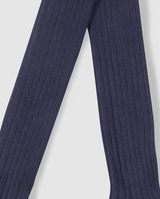 Leotardos de bebé niña Cotton Juice en azul marino