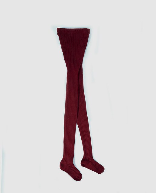 Collants de bebé menina Cotton Juice em vermelho