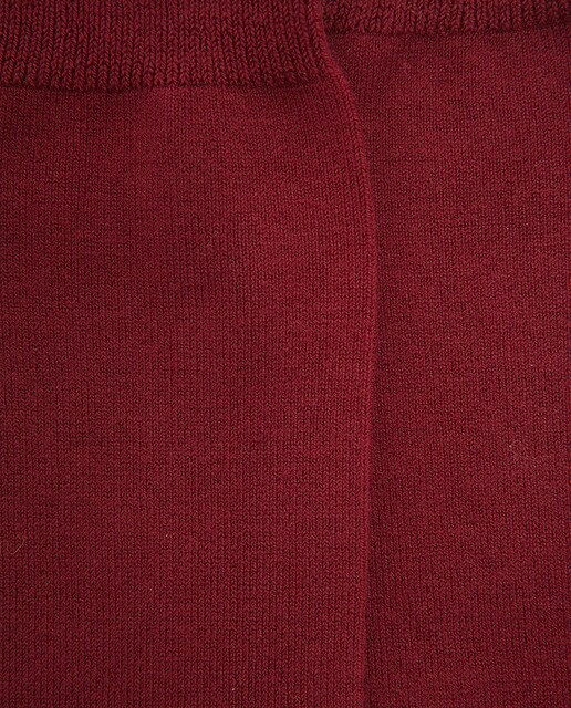 Calcetines altos de niño en granate