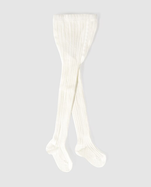 Leotardos de bebé niña en beige