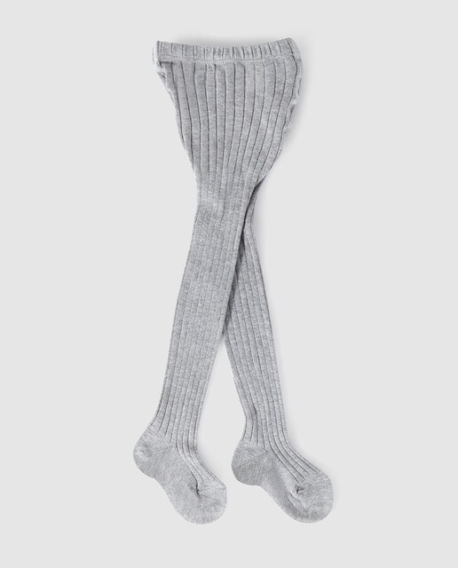 Leotardos de bebé niña en gris