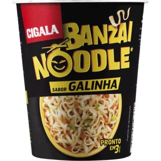 Cigala Banzai Noodles com Sabor a Galinha embalagem 67 g