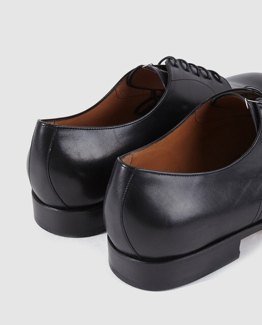 Zapatos de cordones de hombre de Yanko negros de piel