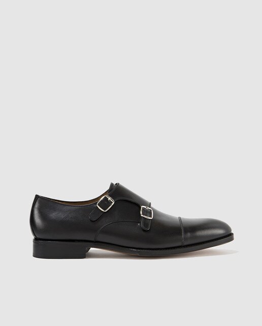 Zapatos de vestir de hombre de Yanko negros de piel