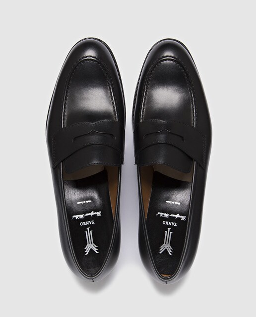 Mocasines de hombre de Yanko negros de piel