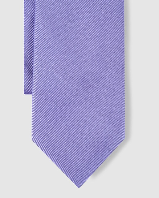 Corbata largo extra de Emidio Tucci lisa en malva