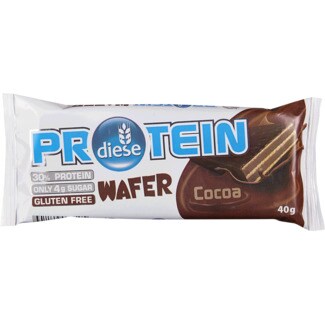 Diese Protein Wafer de Chocolate e Cacau sem Glúten embalagem 40 g
