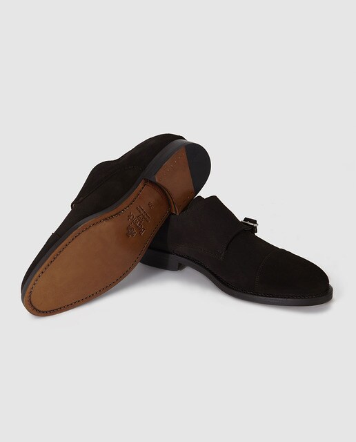 Zapatos de vestir de hombre de Berwick de ante marrones