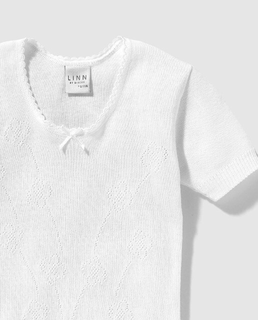 Camiseta de niña Diacar en blanco