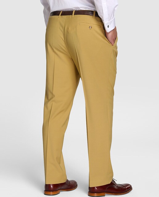 Pantalón de hombre Mirto de vestir beige tallas grandes