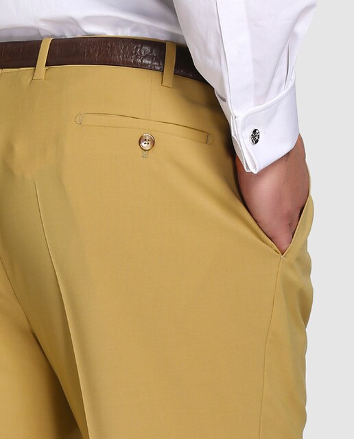 Pantalón de hombre Mirto de vestir beige tallas grandes