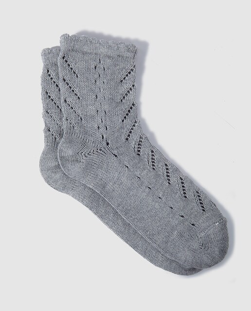 Calcetines de infantil Condor en gris calados