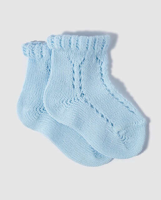 Calcetines de bebé niño Condor en azul calado