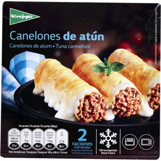 El Corte Inglés Canelones de Atum 2 Porções embalagem 600 g