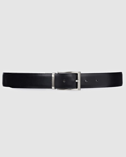 Cinturón de hombre piel negro