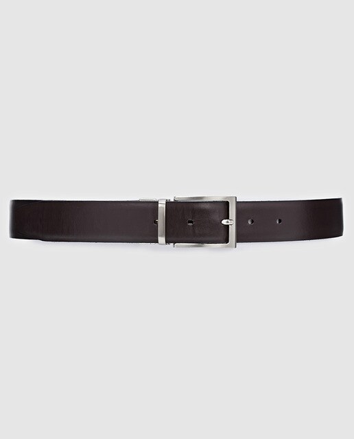 Cinturón de hombre piel negro
