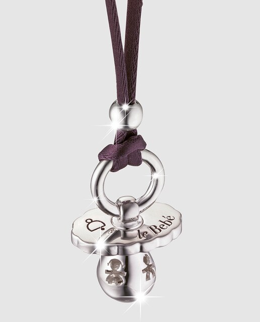 Collar LeBebé en plata grabada
