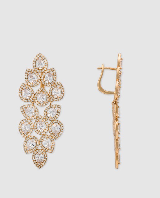 Pendientes Alexandra Plata de plata y circonita