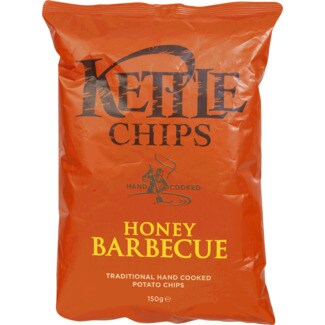 Kettle Batatas Fritas Honey Barbecue embalagem 150 g