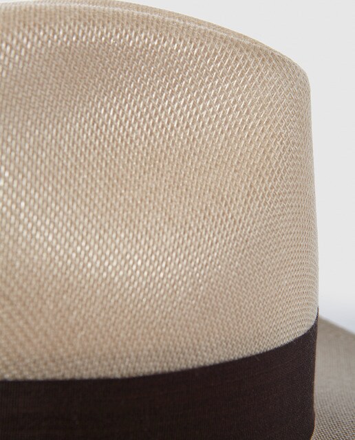 Sombrero clásico de hombre de dralón beige