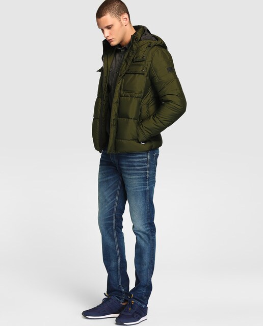 Camisa vaquera de hombre Jack & Jones slim lisa gris