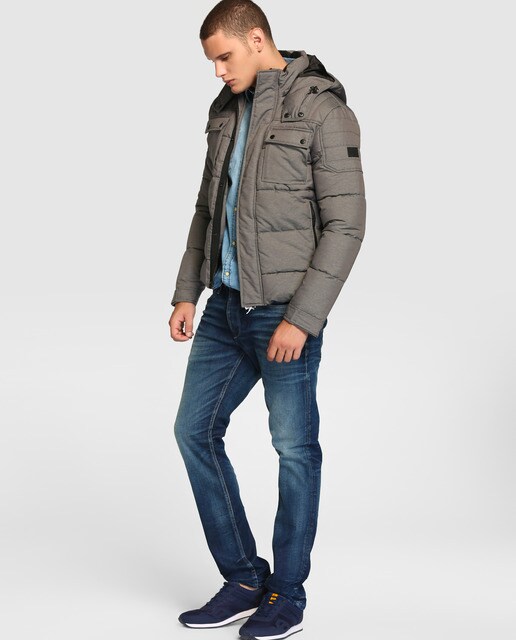 Camisa vaquera de hombre Jack & Jones lisa azul