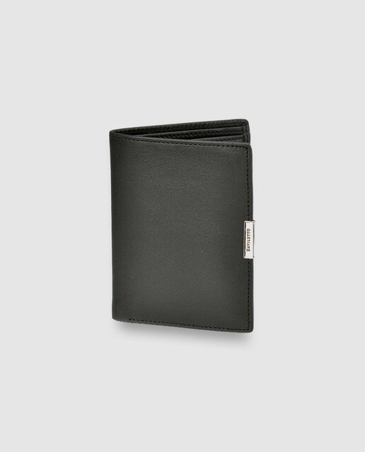 Cartera de piel en color negro