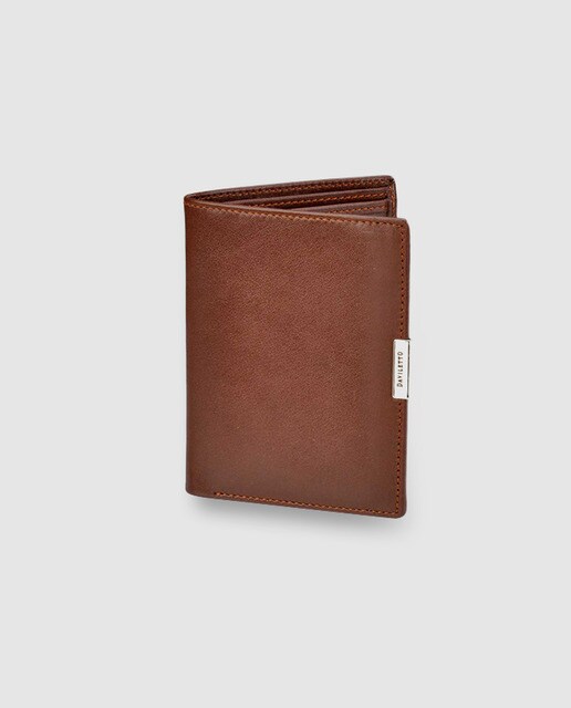 Cartera de piel en color marrón