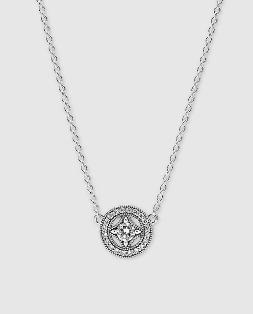 Collar en plata y circonita Pandora