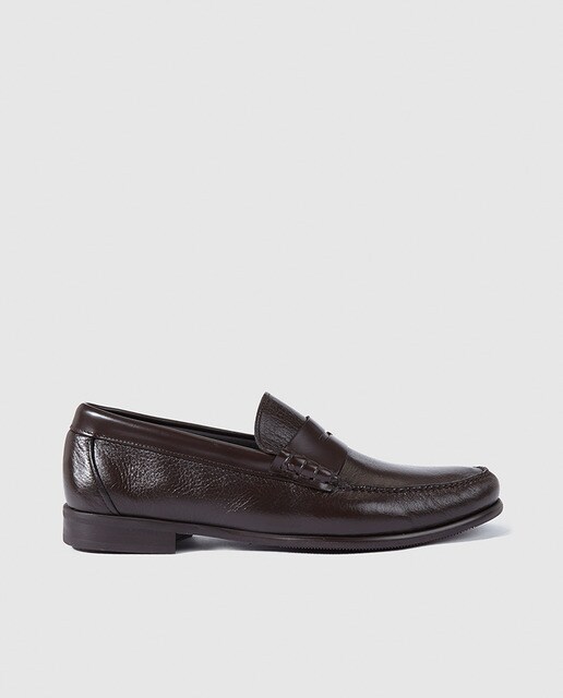 Mocasines de hombre Castellano de piel marrones