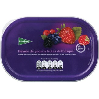 El Corte Inglés Gelado de Iogurte e Frutos do Bosque sem Glúten embalagem 900 ml